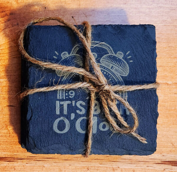 Beer Lovers Slate Coaster Set